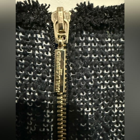 Karl Lagerfeld Black and Gray Textured Mini Dress - Picture 4 of 4